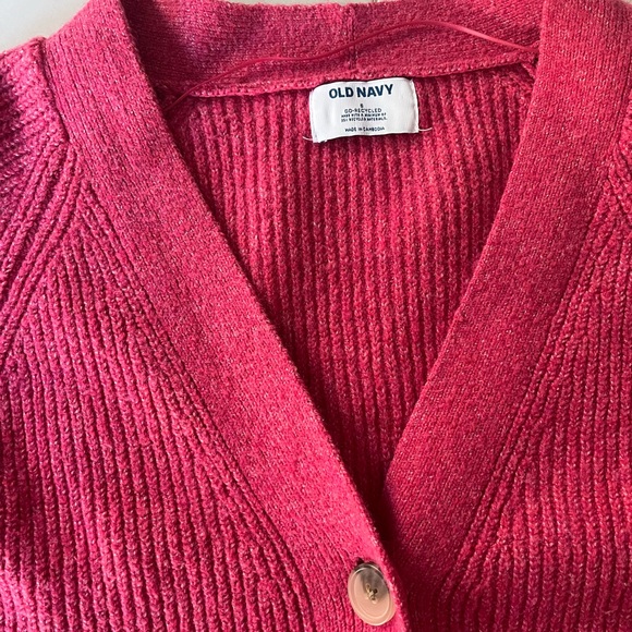 Old Navy Pink Cardigan Sweater - Picture 2 of 5